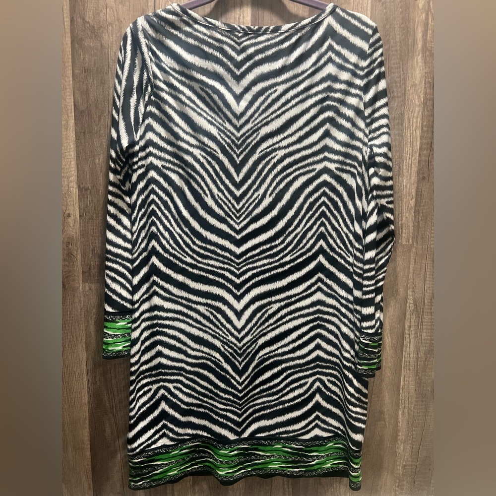 MICHAEL Kors Dress Zebra Print Size Womens Large EUC - Picture 3 of 6